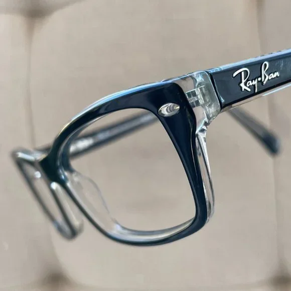 Ray-Ban Women Eyeglasses Black/Clear RB1550 18[]15 130 small face - Picture 3 of 11